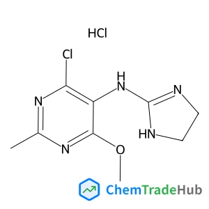 4-Chloro-N-(4,5-dihydro-1H-imidazol-2-yl)-6-methoxy-2-methyl-5-pyrimidinamine hydrochloride (1:1)