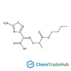 (2Z)-(5-Amino-1,2,4-thiadiazol-3-yl)[({2-methyl-1-[(2-methyl-2-propanyl)oxy]-1-oxo-2-propanyl}oxy)imino]acetic acid