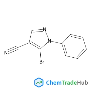 5-Bromo-1-phenyl-1H-pyrazole-4-carbonitrile structure 5-Bromo-1-phenyl-1H-pyrazole-4-carbonitrile structure