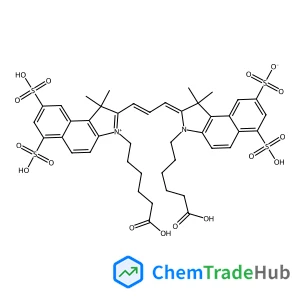 3-(5-Carboxypentyl)-2-{(1E,3E)-3-[3-(5-carboxypentyl)-1,1-dimethyl-6,8-disulfo-1,3-dihydro-2H-benzo[e]indol-2-ylidene]-1-propen-1-yl}-1,1-dimethyl-6-sulfo-1H-benzo[e]indolium-8-sulfonate