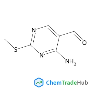 4-amino-2-methylsulfanyl-pyrimidine-5-carbaldehyde