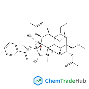 (1alpha,3alpha,6alpha,14alpha,15alpha,16beta)-3,8-Diacetoxy-20-ethyl-13,15-dihydroxy-1,6,16-trimethoxy-4-(methoxymethyl)aconitan-14-yl benzoate
