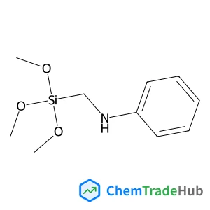 N-[(Trimethoxysilyl)methyl]aniline