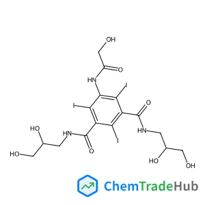 N,N'-Bis(2,3-dihydroxypropyl)-5-(glycoloylamino)-2,4,6-triiodoisophthalamide