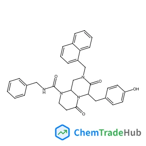 (6S,9aS)-N-Benzyl-6-(4-hydroxybenzyl)-8-(1-naphthylmethyl)-4,7-dioxohexahydro-2H-pyrazino[1,2-a]pyrimidine-1(6H)-carboxamide