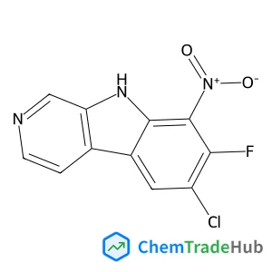 6-Chloro-7-fluoro-8-nitro-9H-beta-carboline