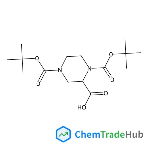 (2S)-1,4-Bis{[(2-methyl-2-propanyl)oxy]carbonyl}-2-piperazinecarboxylic acid