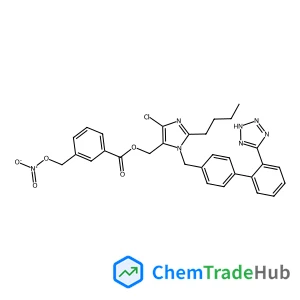 (2-Butyl-4-chloro-1-{[2'-(2H-tetrazol-5-yl)-4-biphenylyl]methyl}-1H-imidazol-5-yl)methyl 3-[(nitrooxy)methyl]benzoate