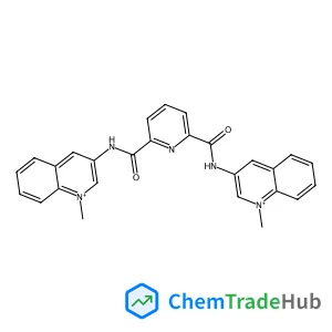 3,3'-((pyridine-2,6-dicarbonyl)bis(azanediyl))bis(1-methylquinolin-1-ium)