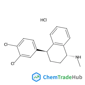 (1R,4S)-4-(3,4-Dichlorophenyl)-N-methyl-1,2,3,4-tetrahydro-1-naphthalenamine hydrochloride (1:1)