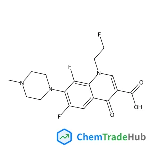 6,8-Difluoro-1-(2-fluoroethyl)-7-(4-methyl-1-piperazinyl)-4-oxo-1,4-dihydro-3-quinolinecarboxylic acid