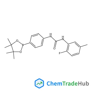 1-(2-Fluoro-5-methylphenyl)-3-[4-(4,4,5,5-tetramethyl-1,3,2-dioxaborolan-2-yl)phenyl]urea