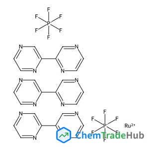 lambda2-ruthenium(2+) ion tris(2-(pyrazin-2-yl)pyrazine) bis(hexafluoro-lambda5-phosphanuide)