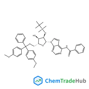 N-[9-[(2R,3R,4R,5R)-5-[[bis(4-methoxyphenyl)-phenyl-methoxy]methyl]-3-[tert-butyl(dimethyl)silyl]oxy-4-hydroxy-tetrahydrofuran-2-yl]purin-6-yl]benzamide