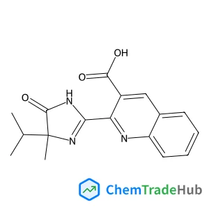 2-(4-Isopropyl-4-methyl-5-oxo-4,5-dihydro-1H-imidazol-2-yl)-3-quinolinecarboxylic acid