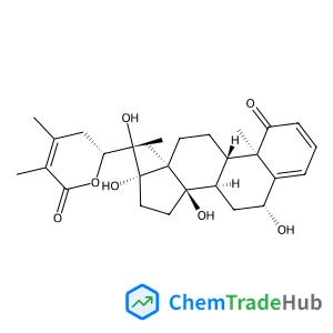 (6beta,17alpha,22R)-6,14,17,20-Tetrahydroxy-22,26-epoxyergosta-2,4,24-triene-1,26-dione (6beta,17alpha,22R)-6,14,17,20-Tetrahydroxy-22,26-epoxyergosta-2,4,24-triene-1,26-dione