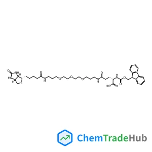 N~2~-[(9H-Fluoren-9-ylmethoxy)carbonyl]-N-{15-oxo-19-[(3aS,4S,6aR)-2-oxohexahydro-1H-thieno[3,4-d]imidazol-4-yl]-4,7,10-trioxa-14-azanonadec-1-yl}-L-glutamine