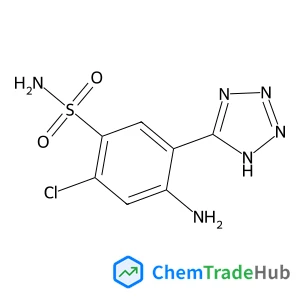 4-Amino-2-chloro-5-(1H-tetrazol-5-yl)benzenesulfonamide