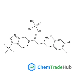3-Amino-1-[3-(trifluoromethyl)-5,6-dihydro[1,2,4]triazolo[4,3-a]pyrazin-7(8H)-yl]-4-(2,4,5-trifluorophenyl)-1-butanone - hydroperoxy(oxo)phosphine oxide (1:1)