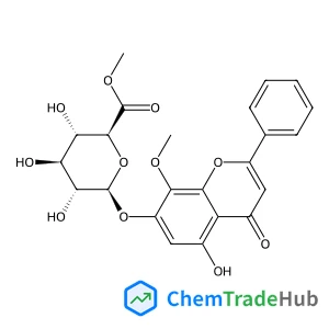 5-Hydroxy-8-methoxy-4-oxo-2-phenyl-4H-chromen-7-yl methyl beta-D-glucopyranosiduronate