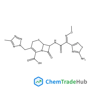 (6R,7R)-7-{[(2E)-2-(2-Amino-1,3-thiazol-4-yl)-2-(methoxyimino)acetyl]amino}-3-[(5-methyl-2H-tetrazol-2-yl)methyl]-8-oxo-5-thia-1-azabicyclo[4.2.0]oct-2-ene-2-carboxylic acid
