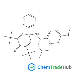 L-Alanine,N-[N-[3,5-bis(1,1-dimethylethyl)-4-oxo-1-phenyl-2,5-cyclohexadien-1-yl]-L-leucyl]-, methyl ester