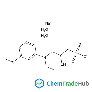 Sodium 3-[ethyl(3-methoxyphenyl)amino]-2-hydroxy-1-propanesulfonate hydrate (1:1:2)