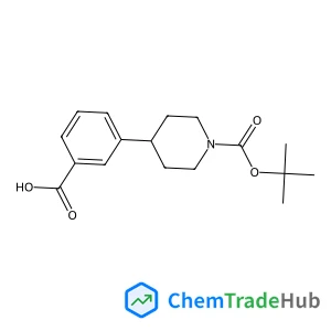 3-(1-{[(2-Methyl-2-propanyl)oxy]carbonyl}-4-piperidinyl)benzoic acid