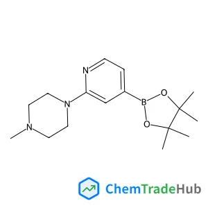 1-Methyl-4-[4-(4,4,5,5-tetramethyl-1,3,2-dioxaborolan-2-yl)-2-pyridinyl]piperazine