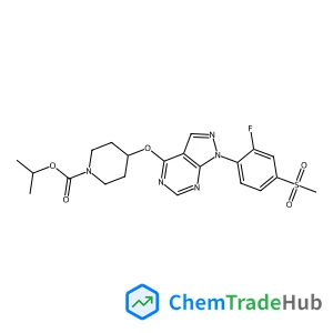 Isopropyl 4-({1-[2-fluoro-4-(methylsulfonyl)phenyl]-1H-pyrazolo[3,4-d]pyrimidin-4-yl}oxy)-1-piperidinecarboxylate