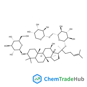 (3beta,5xi,12beta)-20-{[6-O-(alpha-L-Arabinopyranosyl)-beta-D-glucopyranosyl]oxy}-12-hydroxydammar-24-en-3-yl beta-D-glucopyranoside