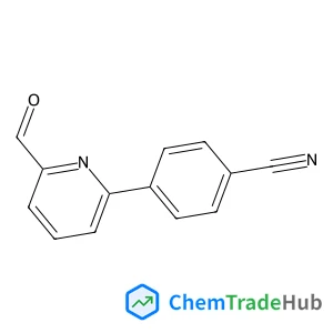 4-(6-Formyl-2-pyridinyl)benzonitrile structure
