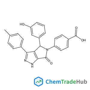 4-[4-(3-Hydroxyphenyl)-3-(4-methylphenyl)-6-oxo-4,6-dihydropyrrolo[3,4-c]pyrazol-5(1H)-yl]benzoic acid