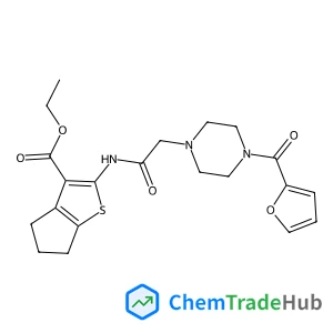Ethyl 2-({[4-(2-furoyl)-1-piperazinyl]acetyl}amino)-5,6-dihydro-4H-cyclopenta[b]thiophene-3-carboxylate
