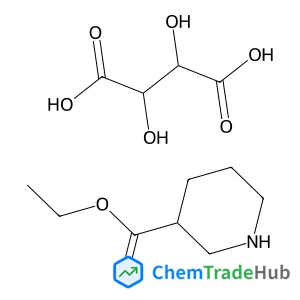 (2R,3R)-2,3-Dihydroxysuccinic acid - ethyl (3S)-3-piperidinecarboxylate (1:1)
