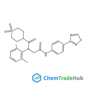 N-(2,6-Dimethylphenyl)-N-(2-{[4-(1,2,4-oxadiazol-3-yl)phenyl]amino}-2-oxoethyl)tetrahydro-2H-thiopyran-4-carboxamide 1,1-dioxide