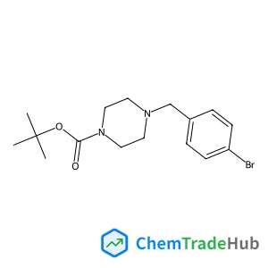 2-Methyl-2-propanyl 4-(4-bromobenzyl)-1-piperazinecarboxylate structure 2-Methyl-2-propanyl 4-(4-bromobenzyl)-1-piperazinecarboxylate structure