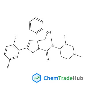(2S)-4-(2,5-Difluorophenyl)-N-[(3R,4S)-3-fluoro-1-methyl-4-piperidinyl]-2-(hydroxymethyl)-N-methyl-2-phenyl-2,5-dihydro-1H-pyrrole-1-carboxamide