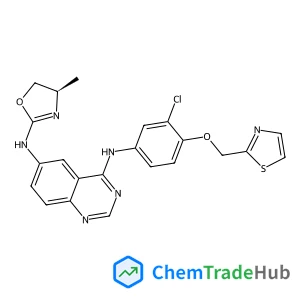 N~4~-[3-Chloro-4-(1,3-thiazol-2-ylmethoxy)phenyl]-N~6~-[(4R)-4-methyl-4,5-dihydro-1,3-oxazol-2-yl]-4,6-quinazolinediamine