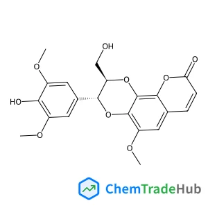 (2R,3R)-3-(4-Hydroxy-3,5-dimethoxyphenyl)-2-(hydroxymethyl)-5-methoxy-2,3-dihydro-9H-[1,4]dioxino[2,3-h]chromen-9-one