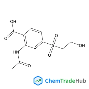 2-Acetamido-4-[(2-hydroxyethyl)sulfonyl]benzoic acid