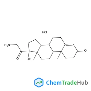 Hydrogen chloride - 21-amino-17-hydroxypregn-4-ene-3,20-dione (1:1:1)