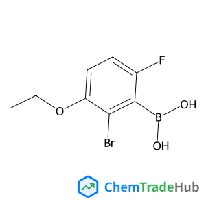 (2-Bromo-3-ethoxy-6-fluorophenyl)boronic acid (2-Bromo-3-ethoxy-6-fluorophenyl)boronic acid