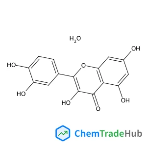 2-(3,4-Dihydroxyphenyl)-3,5,7-trihydroxy-4H-chromen-4-one hydrate (1:1)