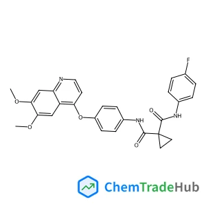 N-{4-[(6,7-Dimethoxy-4-quinolinyl)oxy]phenyl}-N'-(4-fluorophenyl)-1,1-cyclopropanedicarboxamide