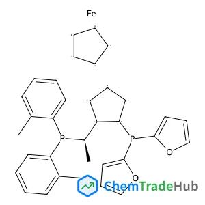 1,2,3,4,5-Cyclopentanepentayl, compd. with 1-[(1R)-1-[bis(2-methylphenyl)phosphino]ethyl]-2-(di-2-furanylphosphino)-1,2,3,4,5-cyclopentanepentayl, iron salt (1:1:1)