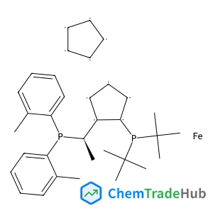 1,2,3,4,5-Cyclopentanepentayl, compd. with 1-[bis(1,1-dimethylethyl)phosphino]-2-[(1R)-1-[bis(2-methylphenyl)phosphino]ethyl]-1,2,3,4,5-cyclopentanepentayl, iron salt (1:1:1)