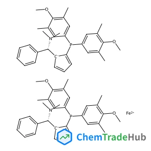 Iron(2+) bis{2-[bis(4-methoxy-3,5-dimethylphenyl)phosphino]-1-[(R)-(dimethylamino)(phenyl)methyl]-2,4-cyclopentadienide}
