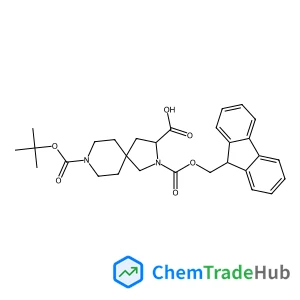 2-[(9H-Fluoren-9-ylmethoxy)carbonyl]-8-{[(2-methyl-2-propanyl)oxy]carbonyl}-2,8-diazaspiro[4.5]decane-3-carboxylic acid