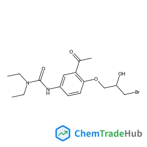 3-[3-Acetyl-4-(3-bromo-2-hydroxypropoxy)phenyl]-1,1-diethylurea